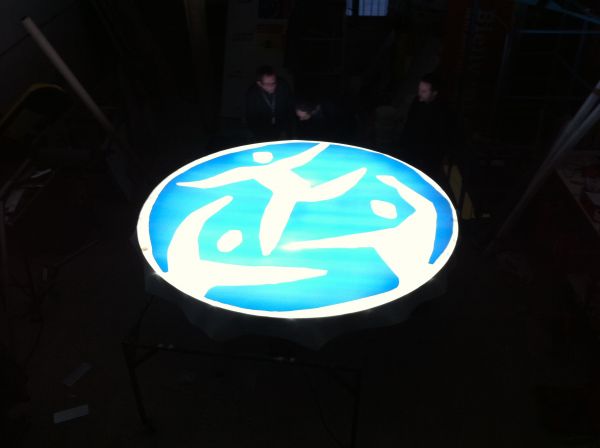 Logo caisson lumineux