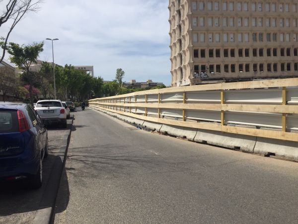 Habillage d'une palissade de chantier Bonneveine Marseille