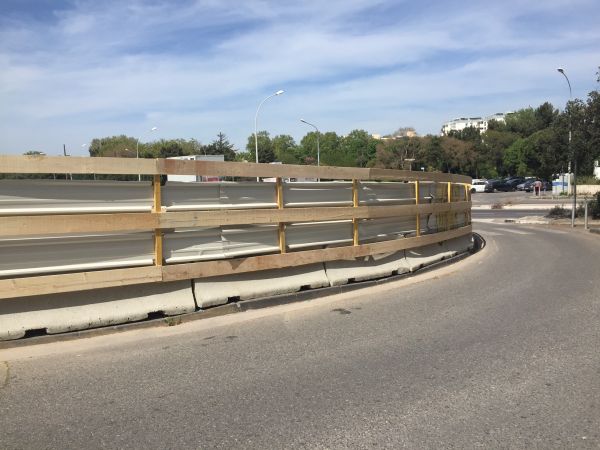 Habillage d'une palissade de chantier Bonneveine Marseille