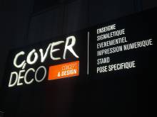 Notre zone d'activité pour ce service Réalisation d'enseignes lumineuses pour franchises